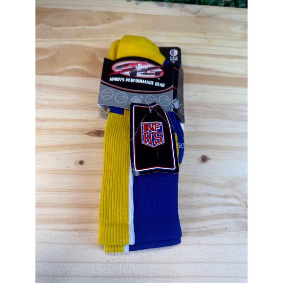 NWT Klein Bearkats Sports Performance Blue And Yellow Socks Size Large Adult - Picture 4 of 13